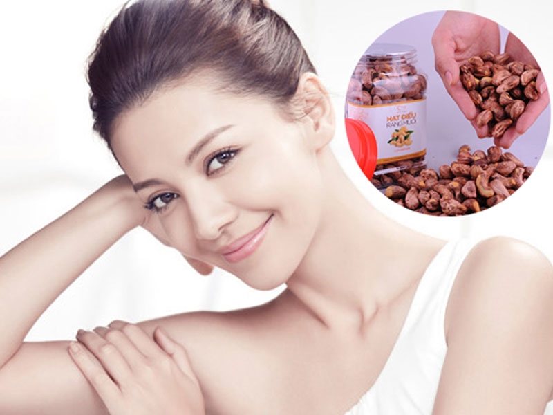 Hạt điều giúp đen tóc và đẹp da