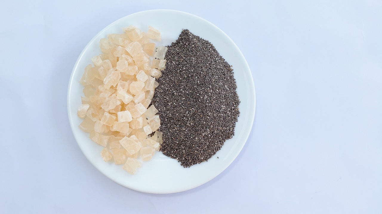 mủ trôm hạt chia