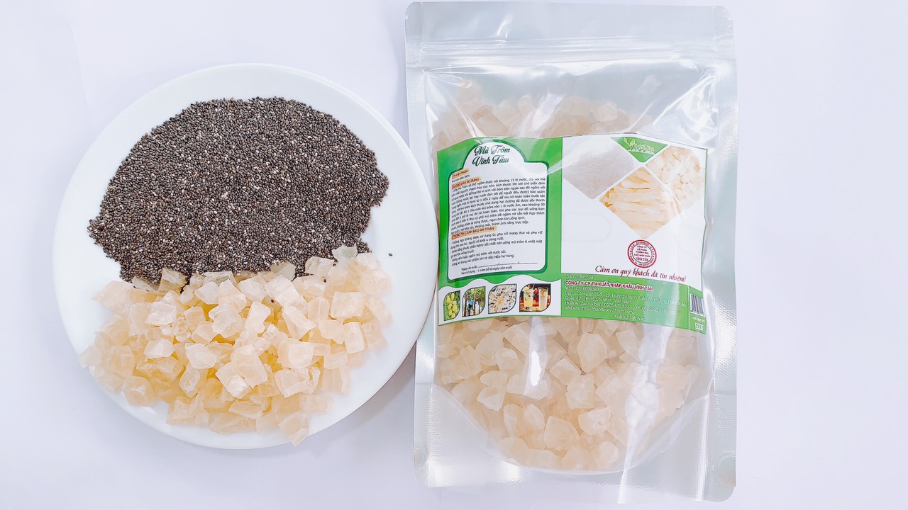 mủ trôm hạt chia