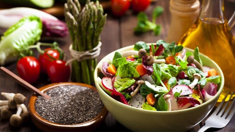 salat hạt chia
