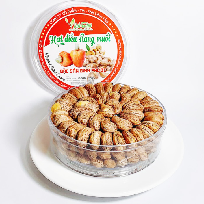 bảng giá hạt điều rang muối bình phước