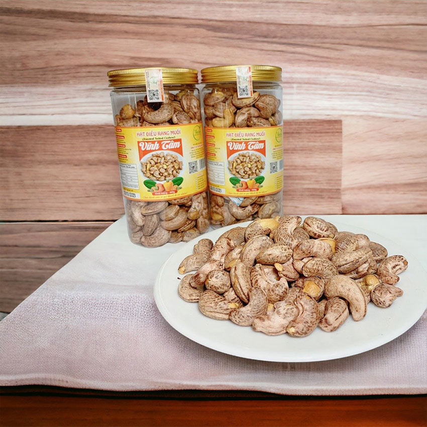 hạt điều rang muối hộp 500g