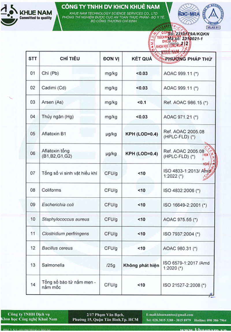 kiểm nghiệm mủ trôm