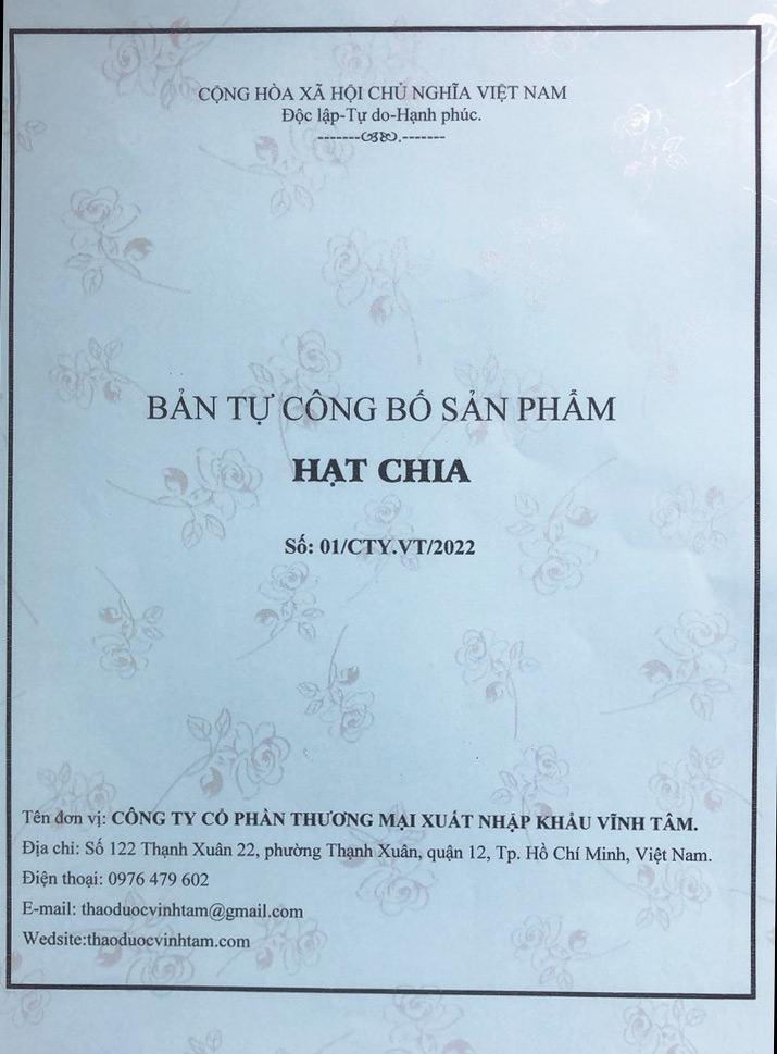 hạt chia vĩnh tâm