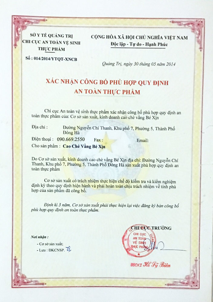 cao la vang quang tri