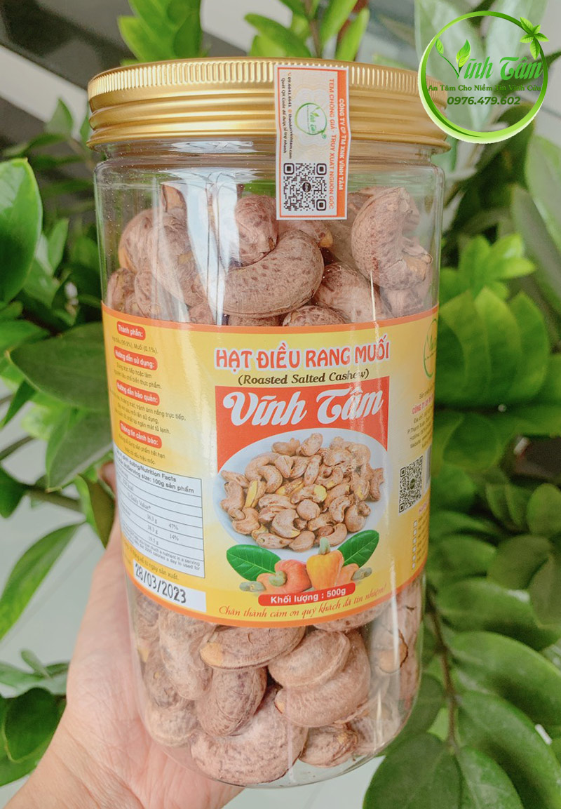 hạt điều rang muối vĩnh tâm