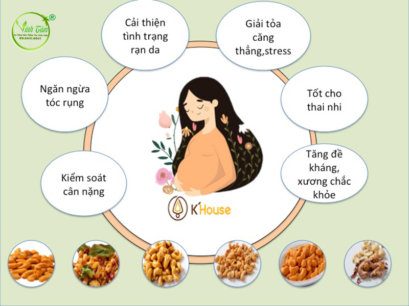 bà bầu ăn hạt điều có tốt không