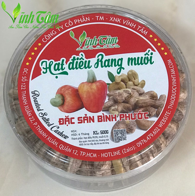 Hạt điều rang muối loại 500g thơm ngon nhà làm chất lượng