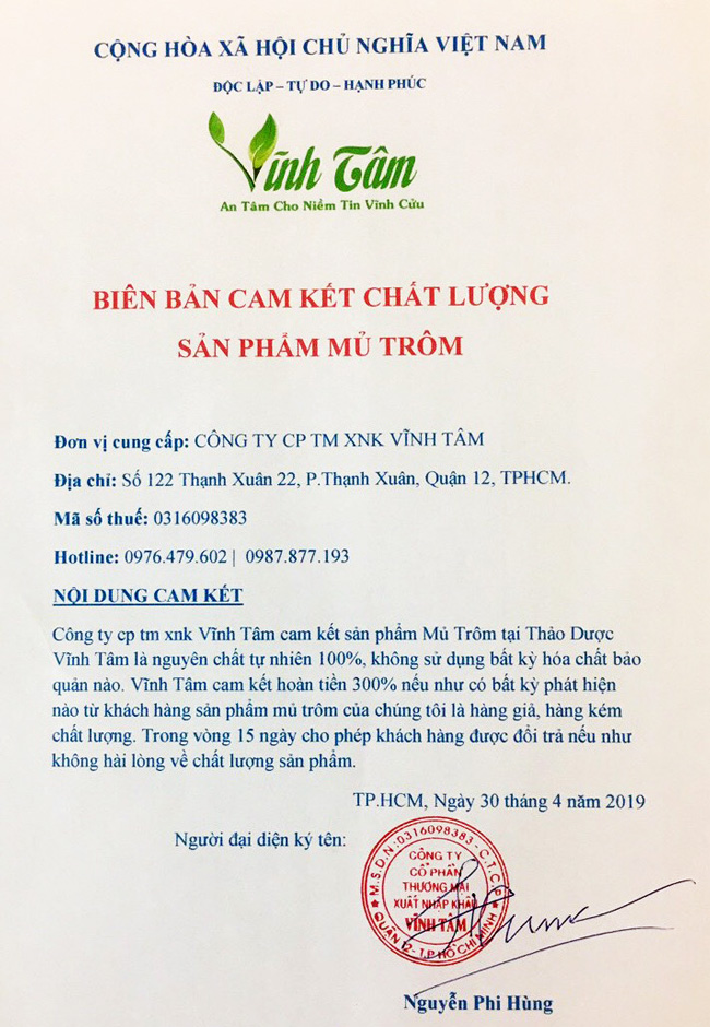 mủ trôm sạch