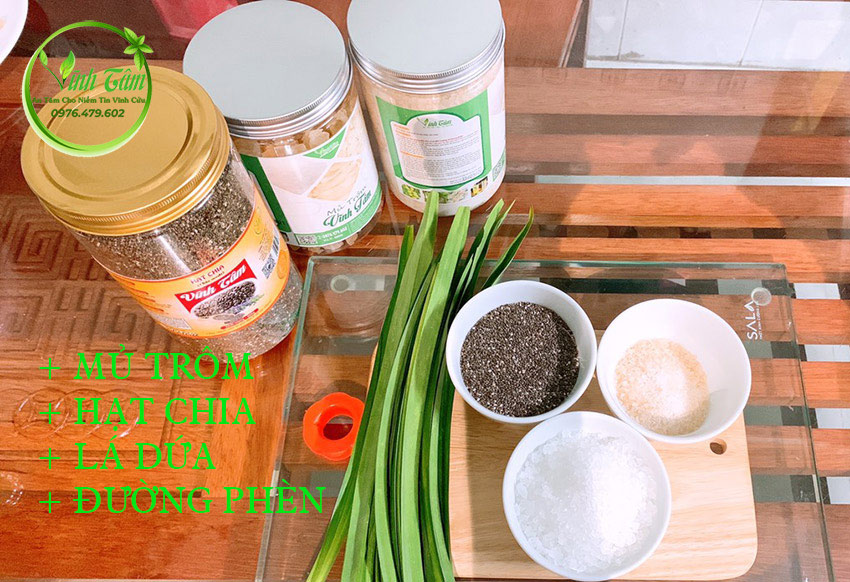 cách pha, nấu mủ trôm