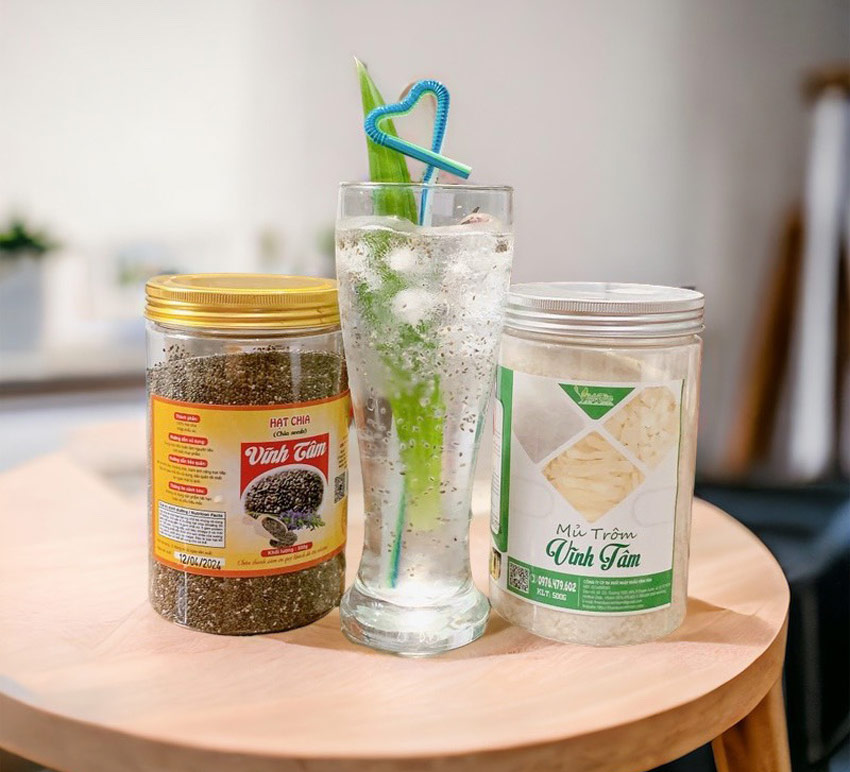 mủ trôm hạt chia