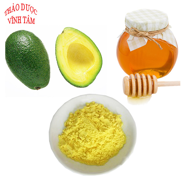 mặt nạ tinh bột nghệ bơ và mật ong